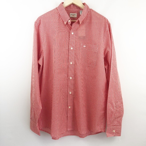 Dockers Gingham Button Front Long Sleeve Shirt - Picture 2 of 6